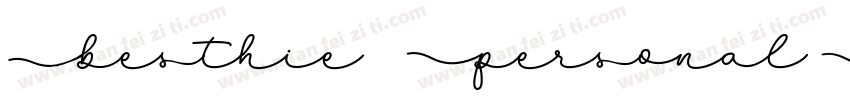 Besthie   Personal Use字体转换